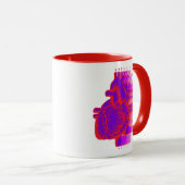 Mug Coeur de course (Devant droit)