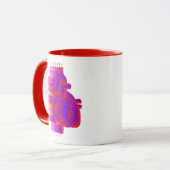 Mug Coeur de course (Devant gauche)