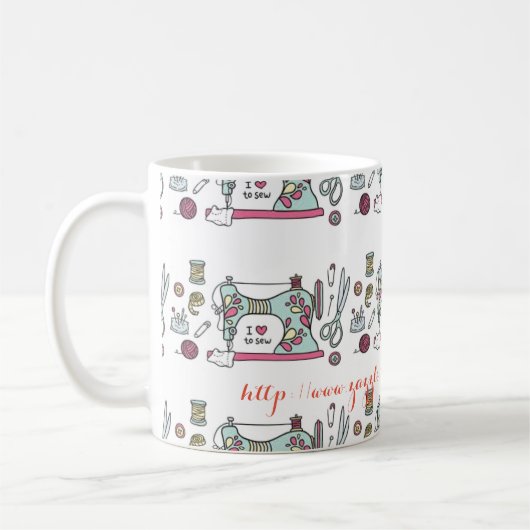 Mug "Coeur de couture " (Gauche)