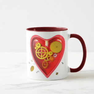 Mug coeur de cyborg