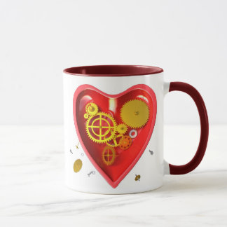 Mug coeur de cyborg