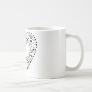 Mug Coeur de dentelle noire