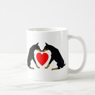 Mug Coeur de dobermann