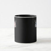 Mug Coeur de drapeau américain (Centre)