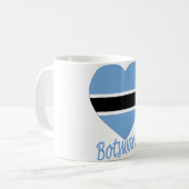 Mug Coeur de drapeau du Botswana (Devant gauche)