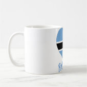 Mug Coeur de drapeau du Botswana (Gauche)