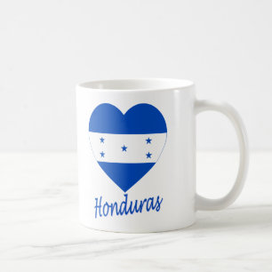 Mug Coeur de drapeau du Honduras