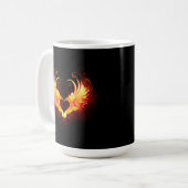 Mug Cœur de feu d'ange avec des ailes (Devant gauche)