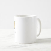 Mug Coeur de feuille d'or (Devant droit)