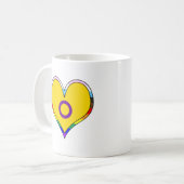 Mug Coeur de fierté intersexe (Devant gauche)