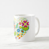Mug Coeur de fleurs (Devant droit)