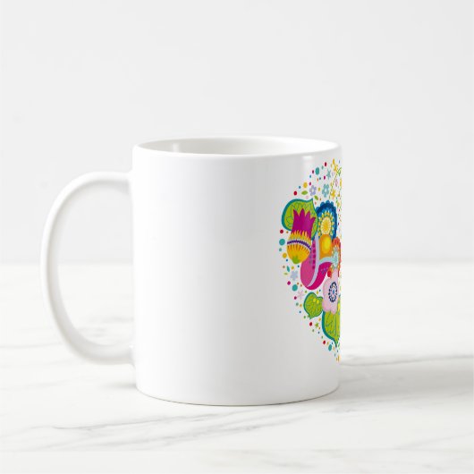 Mug Coeur de fleurs (Gauche)