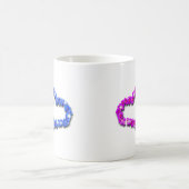 Mug Cœur de fleurs – Conception florale d'amour romant (Centre)