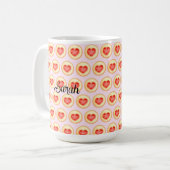 Mug Coeur de fraise classique Empreinte numérique Cook (Devant gauche)