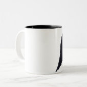 Mug Coeur de Goth à ailes noires (Devant gauche)