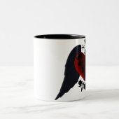 Mug Coeur de Goth à ailes noires (Centre)