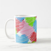 Mug coeur de gribouillis (Gauche)