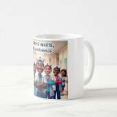 Mug Coeur de la boue de guérison : Inspirer la positiv (Devant droit)