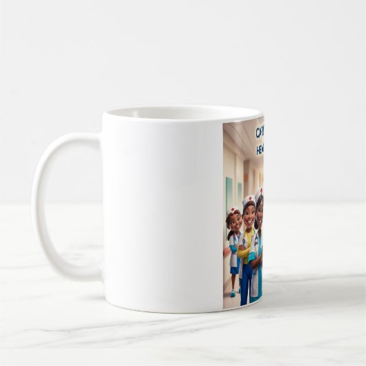 Mug Coeur de la boue de guérison : Inspirer la positiv (Gauche)