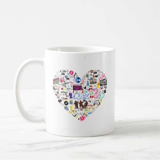 Mug Coeur de la musique (Gauche)