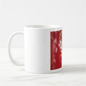 Mug Cœur de la Saint-Valentin sur fond rouge (Gauche)
