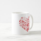 Mug Coeur de l'espace et de la Science (Devant droit)