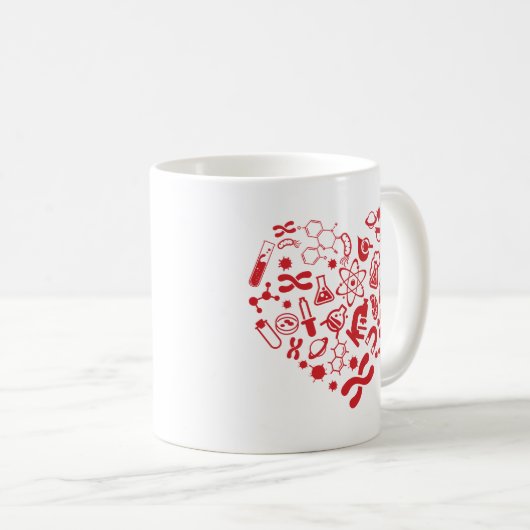 Mug Coeur de l'espace et de la Science (Devant droit)