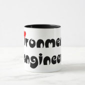 Mug Coeur de l'ingénieur de l'environnement (Centre)