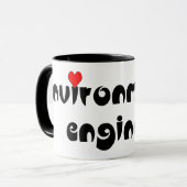 Mug Coeur de l'ingénieur de l'environnement (Devant gauche)