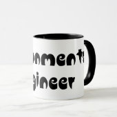 Mug Coeur de l'ingénieur de l'environnement (Devant droit)