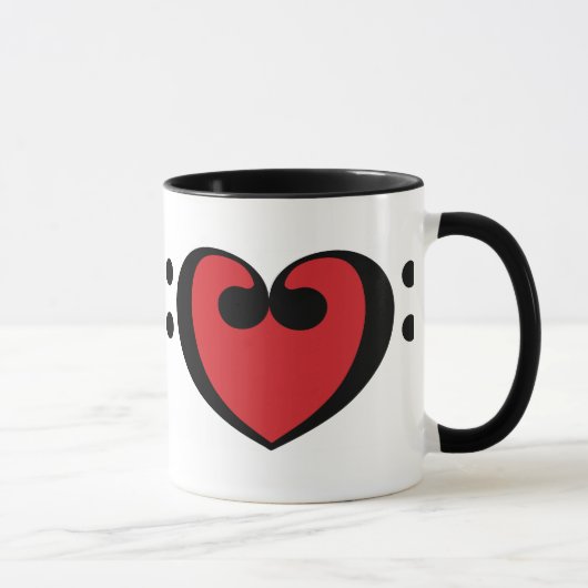Mug Coeur de musique (Droite)