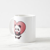 Mug Cœur de Panda Sucré (Devant gauche)