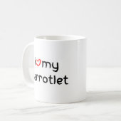 Mug coeur de parrotlet (Devant gauche)