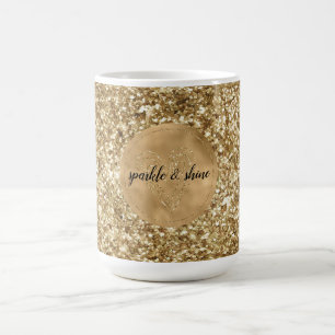 Mug Coeur de Parties scintillant Gold Confetti