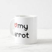 Mug coeur de perroquet (Devant gauche)