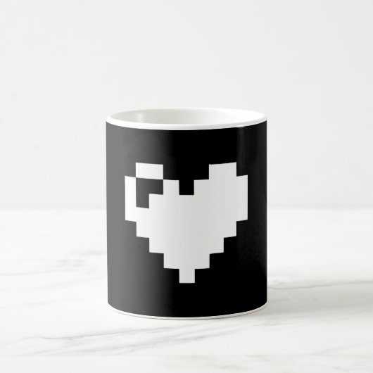 Mug Coeur de pixel 8 bits (Centre)