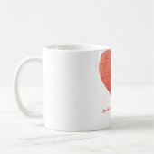Mug Coeur de puzzle avec le morceau et la citation (Gauche)
