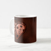 Mug Cœur de roue dentée Steampunk (Devant gauche)