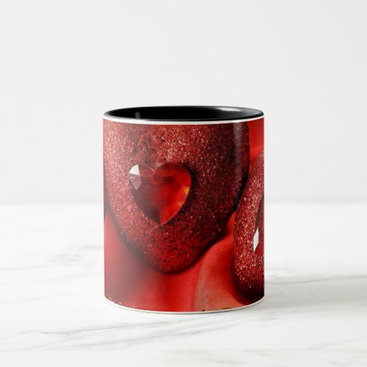 Mug Coeur de rubis rouge (Centre)