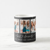 Mug Coeur de script mignon moderne multi photo meilleu (Centre)