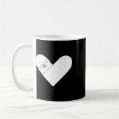 Mug Cœur de skateboard - Week-end de skateboard joyeus (Gauche)