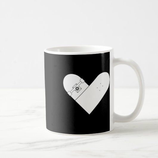Mug Cœur de skateboard - Week-end de skateboard joyeus (Droite)