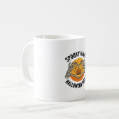 Mug Cœur de squelette Halloween Conception vintage de (Devant gauche)
