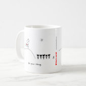 Mug Coeur de super héros par HeartsAndAll (Devant gauche)