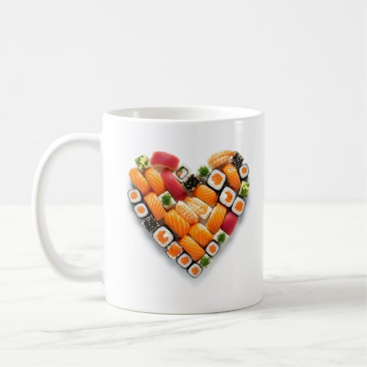 Mug Coeur de sushi (Gauche)