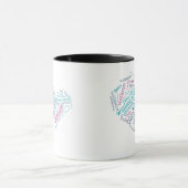 Mug Coeur de texte d'accueil (Centre)