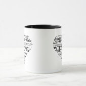 Mug Cœur de typographie grand-mère (Centre)