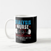 Mug Coeur de vie infirmière (Gauche)