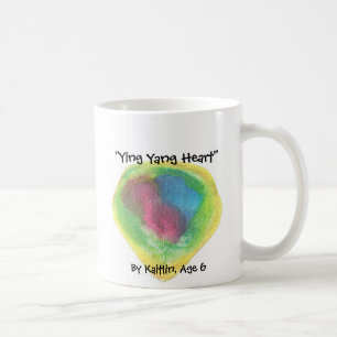 Mug "Coeur de Ying Yang", par Kaitlin,…