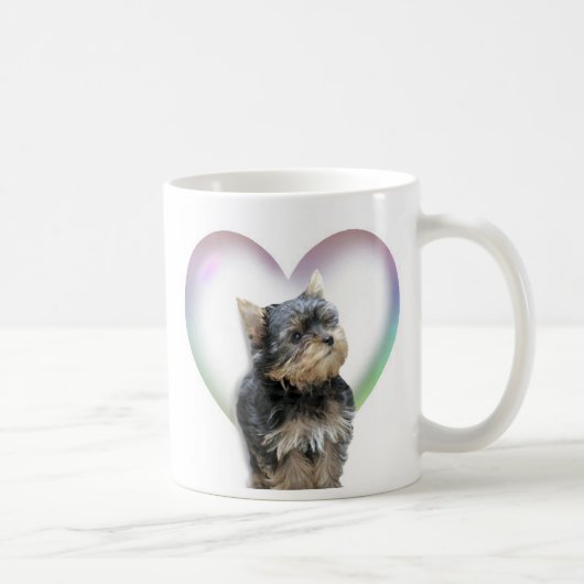 Mug Coeur de Yorkie (Droite)